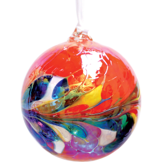 LARGE FRIENDSHIP GLOBE 12CM RED