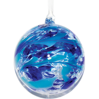 SMALL FRIENDSHIP GLOBE 9CM AQUAMARINE