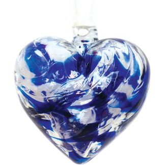 FRIENDSHIP HEART 7CM SAPPHIRE