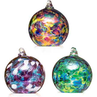 MINI FRIENDSHIP GLOBE 6CM RAINBOW COLOURS - CASE OF 12