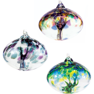 ORB TREE OF LIFE SMALL 12CM RAINBOW COLOURS - CASE OF 12