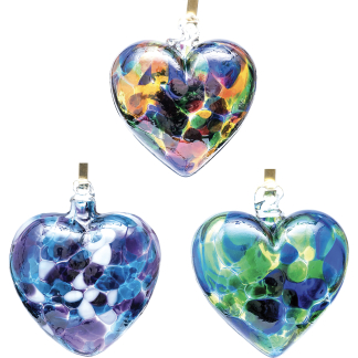 FRIENDSHIP HEART 7CM RAINBOW COLOURS - CASE OF 12