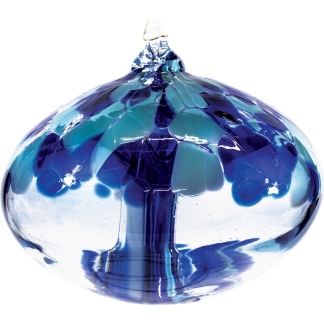 ORB TREE OF LIFE SMALL 12CM AQUAMARINE