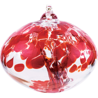 ORB TREE OF LIFE SMALL 12CM RUBY