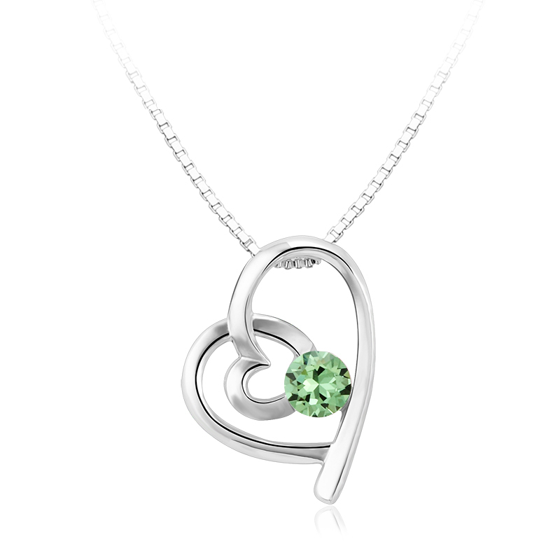 Heart Shaped Emerald Necklace, May Birthstone Pendant, Dainty Heart Pendant,  Sterling Silver Necklace, Emerald Heart Jewelry, Green Heart - Etsy