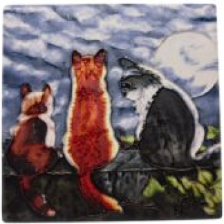 10x10 COASTER CAT WHISPERS