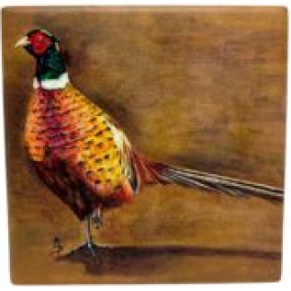 20x20 TRIVET PHEASANT