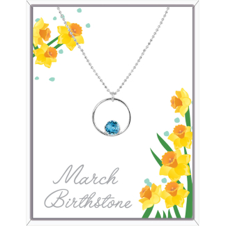 March Circle Pendant Necklace (AC103)