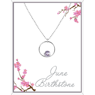 June Circle Pendant Necklace (AC106)