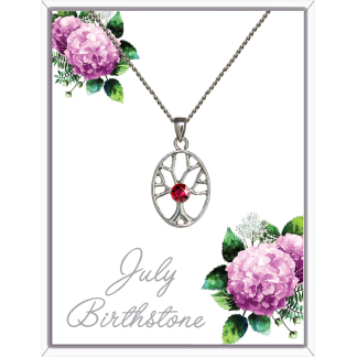 July Tree Of Life Pendant Necklace (AJ147)