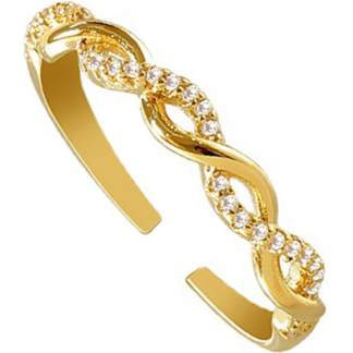 Forever 14ct Gold Adjustable Ring (K1041)