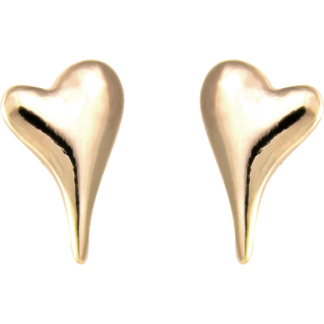 Heart Rose Gold Little Box Earrings (L1007)
