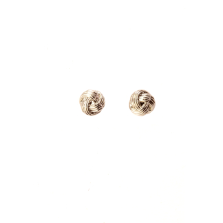 Knot Rose Gold Little Box Earrings (L1071)