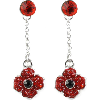 Single Drop & Stud Poppy Earrings (P3005)