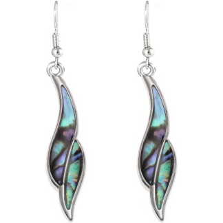 Twirl Paua Shell Earrings (S1441)