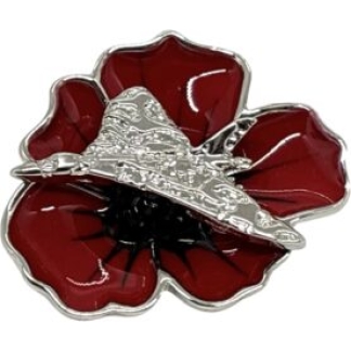 Vulcan Poppy Brooch (P1057)