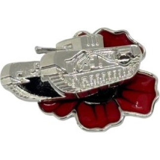 Tank Poppy Brooch (P1059)