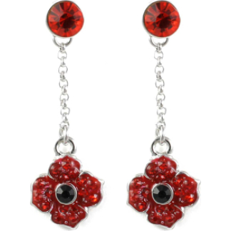 Single Drop & Stud Poppy Earrings (P3005)