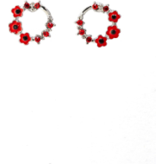 Garland Studs Poppy Earrings (P3009)