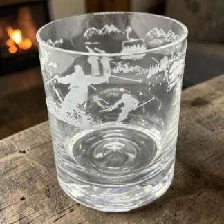 SKI SCENE WHISKY TUMBLER ELEGANCE