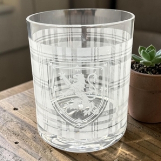 TARTAN BADGE WHISKY TUMBLER ELEGANCE