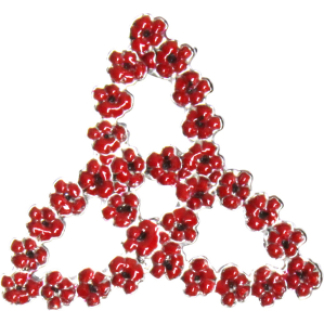 Trilogy Poppy Brooch (P1049)