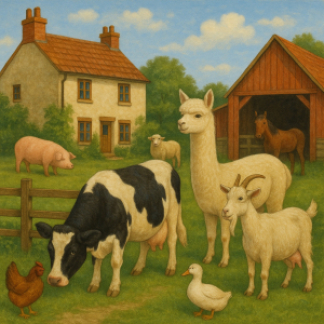 20x20 TRIVET FARMYARD