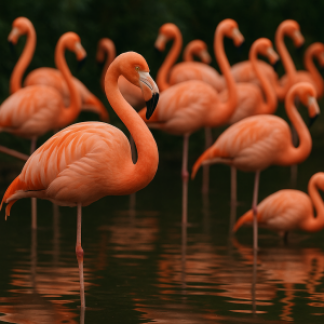 20x20 TRIVET FLAMINGO