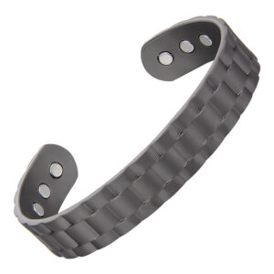 CMB39 COPPER MAGNETIC BRACELET -  - GUNPOWDER BLACK (6 MAGNETS)